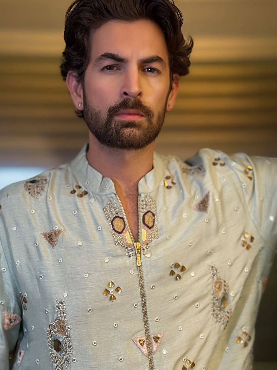 Signature Aligned Embroidery Kurta