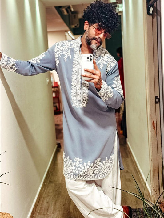 Designer Traditional Embroidered Kurta Set