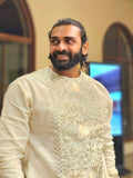 White Thread and Sequin Work Kurta