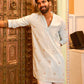 Ice blue kurta and pyjama