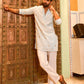 Ice blue kurta and pyjama